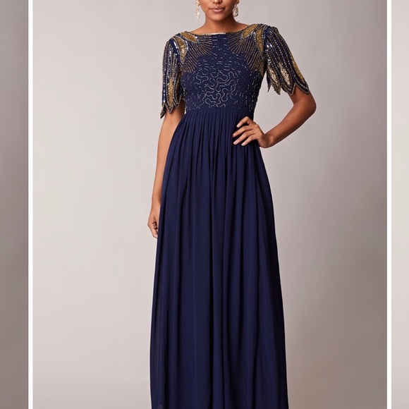 virgos lounge lena maxi dress with embellishment